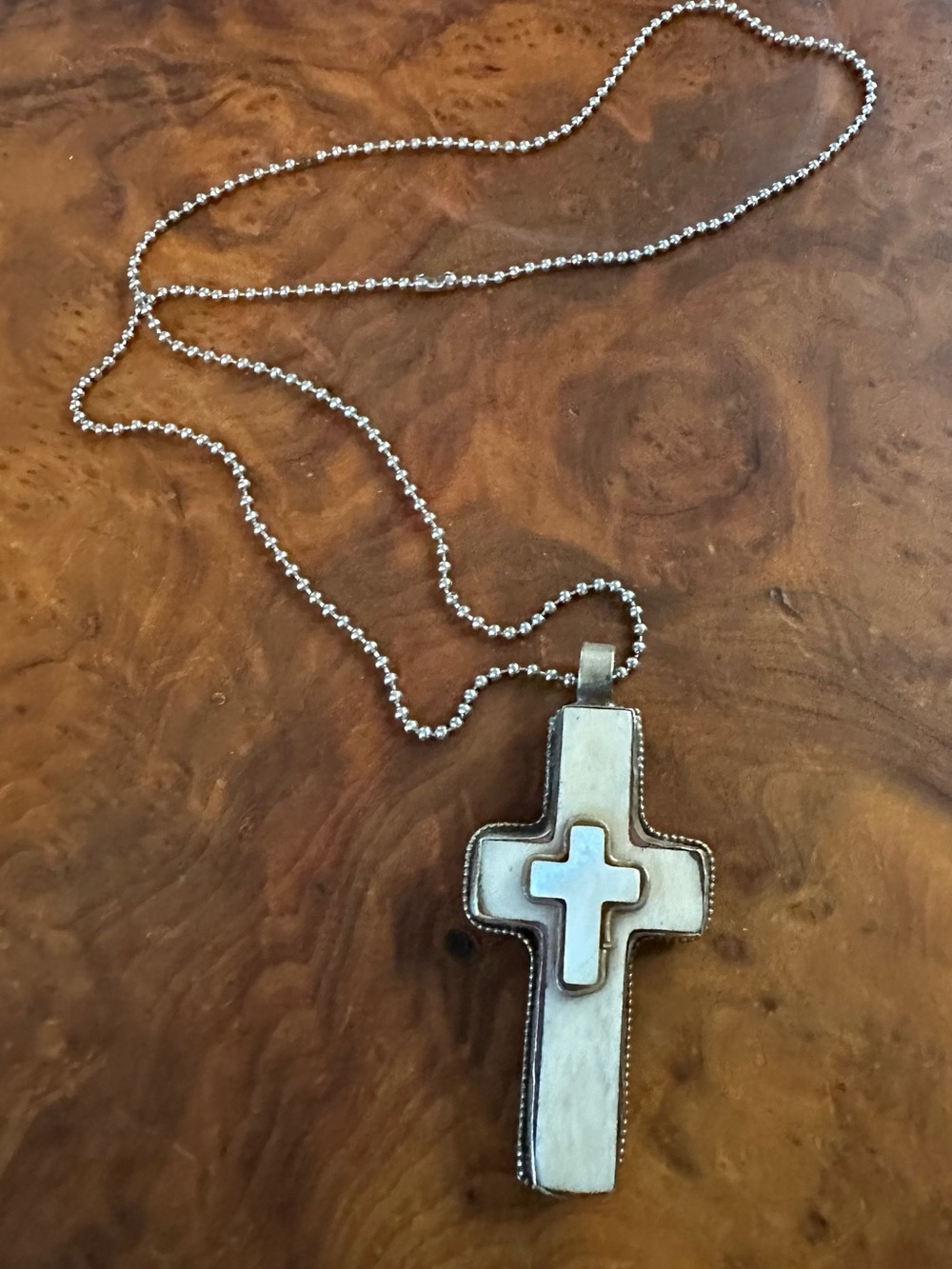 Artisan Tibetan Silver Cross Pendant